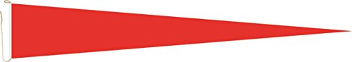 U24 Langwimpel Rot Fahne Flagge Wimpel 150 x 40 cm Premiumqualität von U24