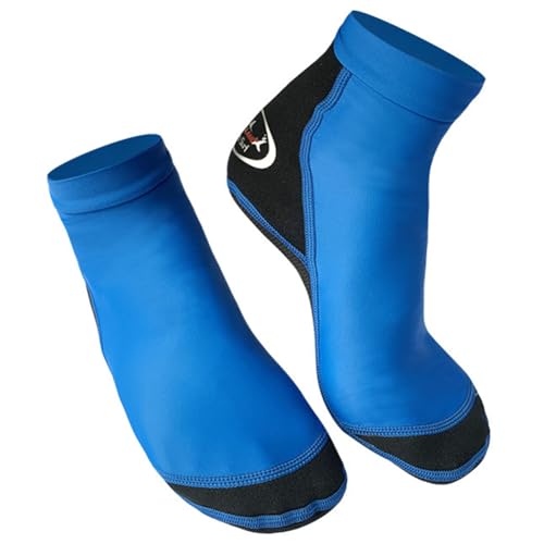 UCK-KIT Neopren Socken 1,5MM Neoprenanzug Socken Für Männer Frauen Strand Tauchen Socken Für Schnorcheln Schwimmen Surfen Segeln Kajak Wassersport,Blau,M von UCK-KIT