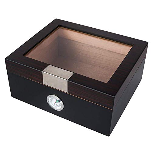 UCSUSA GagalU Hochglanz-Holz-Zigarrenbox, Humidorbox, Mini-Klavier mit Schaufenstern von UCSUSA