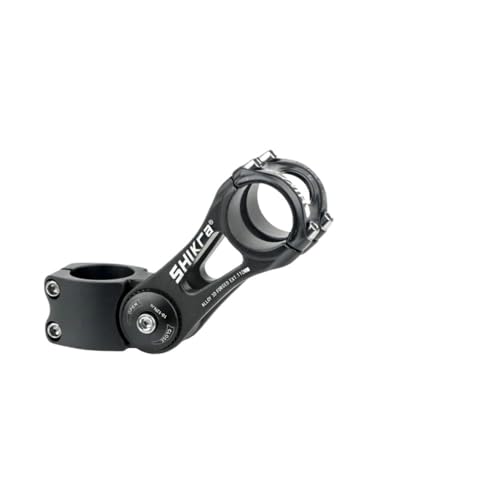 UDHSNJZG Lenkervorbau Vorbau Riser Power Fahrrad Lenker Einstellbar Aluminium Legierung Verstellbaren Schwarz/Rot Klapp(B-28.6mm25.4 145mm) von UDHSNJZG