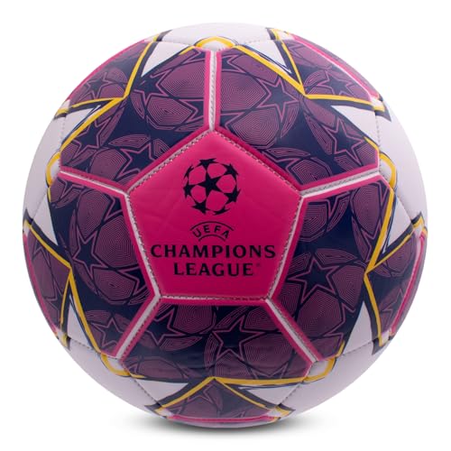 UEFA Champions League Fußball, Größe 5, offiziell lizenziert, Training, Match, Merchandise, Sammlerstück für Kinder und Erwachsene, tolle Geschenkidee, Lila/Blau von UEFA