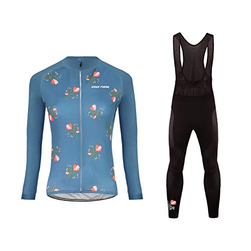 UGLY FROG Damen Radtrikot Set Langarm Schnell Trocknend Fahrradbekleidung (Radjacke und Radhose) von UGLY FROG