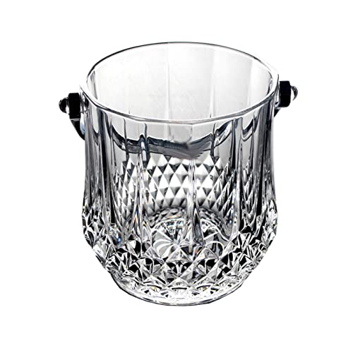 UHVUJDUI Eiskübel Home Glas-Eiskübel, kreativer, gravierter Champagner-Eiskübel aus Kristallglas, ideal für Unterhaltung und den täglichen Gebrauch, Eiskübel für die Bar von UHVUJDUI