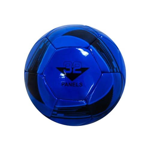 UIKEEYUIS Fußball der Größe 5 mit hervorragender Elastizität für Spiele. Verdickter Fußball, hervorragende Haltbarkeit, Blau von UIKEEYUIS