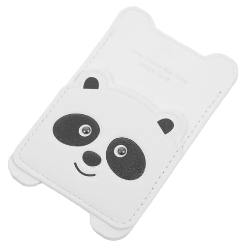 UKCOCO Handy-Kartenhalter-Tasche Für Die Rückseite des Telefons Süßer Panda Dehnbares Portemonnaie Zum Aufkleben Kreditkarten-Ausweishülle Selbstklebende Hülle Für Alle Smartphones von UKCOCO