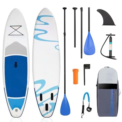 Stand Up Paddling Board, Inflatable Paddle Board, Stand Up Paddle Board Inflatable, Sup Board 320cm, Load Capacity Up to 210 Kg, Stand Up Paddle Board Surfboard for Beginners and Advanced Users von UKETO
