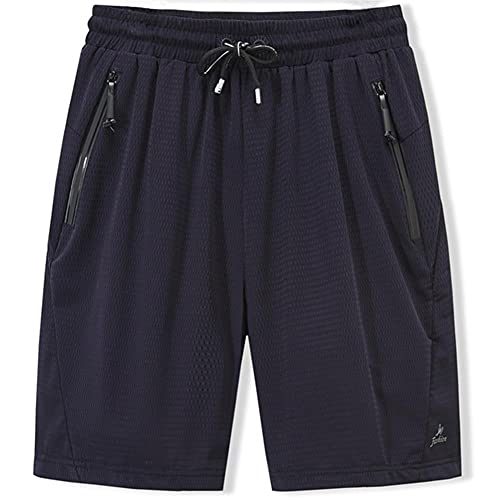 UKKD Shorts Herren Plus Size L-7Xl 8XL Mens Jogger Shorts Sommer Schnell Trocken Kurze Hosen Turnhallen Fitness Kurze Hose Strand Shorts-Blue,8XL von UKKD