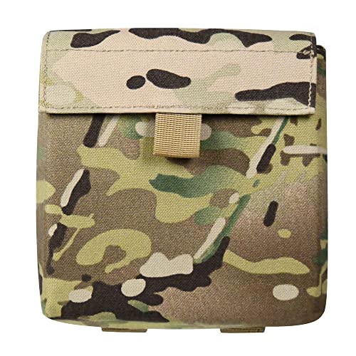 Seite Molle EDC Taschen für Taktische Rucksack Taille Gürtel Befestigung Militär Surplus 6x6 6x8 Eva Schaumstoff Pad Platte 1000D Nylon kompakte Utility wasserdicht Tasche 2 Pack(Multicam) von ULIONTAC