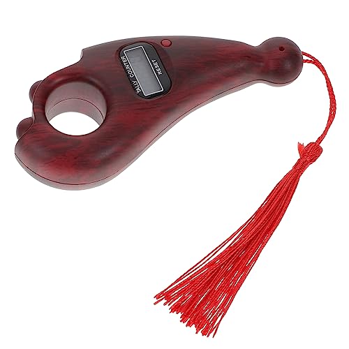 ULTECHNOVO Gesangszähler Mini-gesangsmaschine Islamische Tasbih-Perle Gebetsperlen-klicker Mini-zählmaschine Digitaler Finger Buddhistische Perle Tasbih Gebetskette Holz Abakus Stressabbauer von ULTECHNOVO