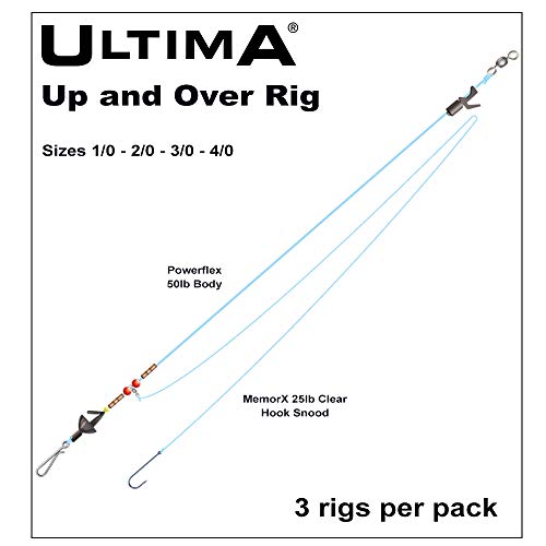 Ultima Unisex-Adult Up and Over Rig Sea Fishing, Clear, 2/0 von Ultima
