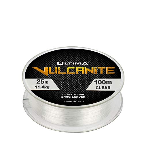 ULTIMA Vulcanite Fluorcarbon Beschichteter Snag Leader 100m Splule, Transparent, 0.50mm-25.0lb/11.4kg von ULTIMA