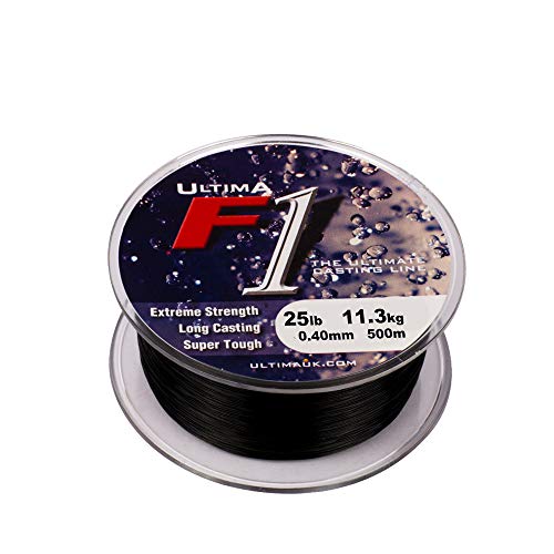 Ultima F1 Meeresangelschnur, Noir, 0.40mm-25.0lb/13.6kg von Ultima