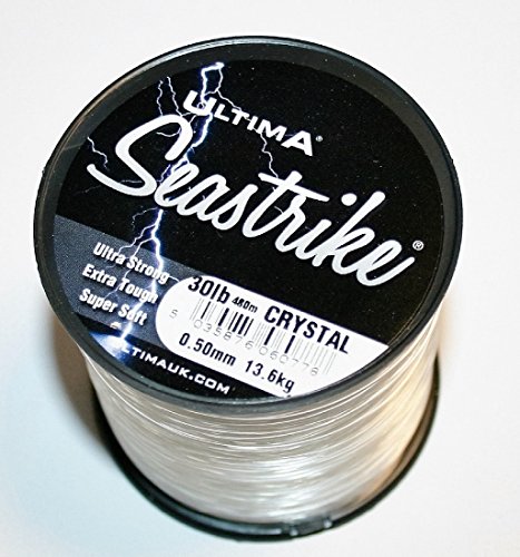Ultima Unisex-Adult Seastrike Sterk Angelschnur-115gr Spule, Transparent, 0.50mm-30.0lb/13.6kg von ULTIMA
