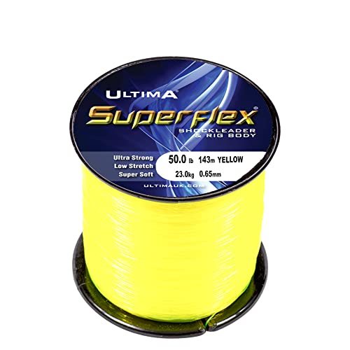 Ultima Superflex Shock Leader, Gelb, 40.0lb/18.1kg von Ultima