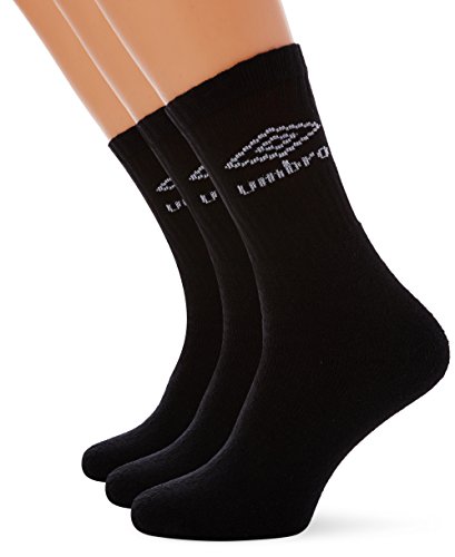 Umbro 64009u-060 – 3er-Pack Socken, schwarz L Schwarz von UMBRO