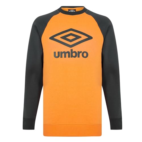 Umbro Herren Core Ragalan Sweat Pullover, Orange, XL von UMBRO