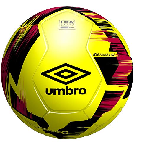 Umbro Neo Futsal Pro Ball, Größe Senior, Gelb/Schwarz/Rot von UMBRO