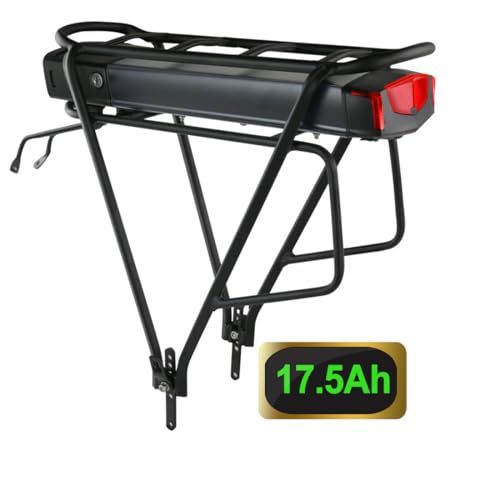 36V 17.5Ah E-Bike Akku mit Gepäckträger Lithium-Ionen-Rad Batterie für Elektro Fahrrad 250 W 350 W 500 W - Pedelec ACCU von UNIT PACK POWER