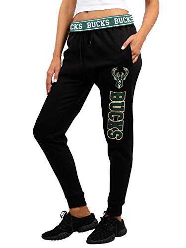 NBA Damen Jogger Pants Active Basic Fleece Sweatpants, Team Logo Dark, Damen, FFL3592F, schwarz, X-Large von Ultra Game