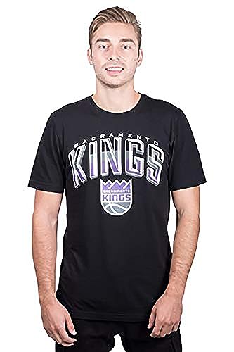 UNK NBA Herren T-Shirt Arched Plexi Short Sleeve Tee Shirt Schwarz, Herren, Arched Plexi Short Sleeve Tee Shirt, schwarz, Medium von Ultra Game