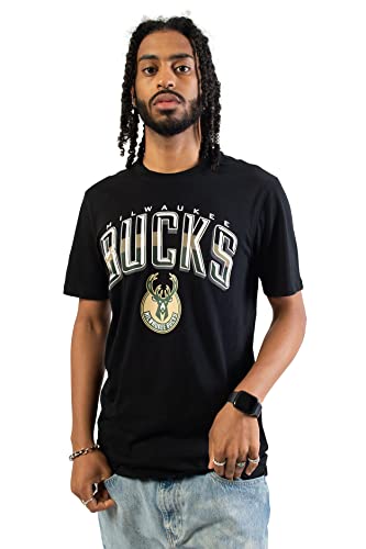 UNK NBA Herren T-Shirt Arched Plexi Short Sleeve Tee Shirt Schwarz, Herren, Arched Plexi Short Sleeve Tee Shirt, schwarz, Small von Ultra Game