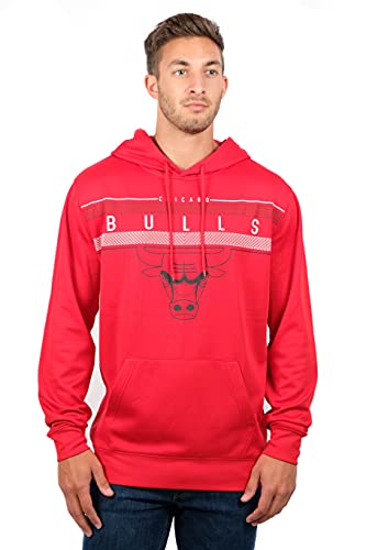 NBA Herren Fleece Hoodie Pullover Sweatshirt Poly Midtown, Herren, Midtown Hoodie,GHM1461F-CB-2XLarge, rot, XX-Large von Ultra Game