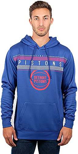 NBA Herren Fleece Hoodie Pullover Sweatshirt Poly Midtown, Herren, Midtown Hoodie,GHM1461F-DP-Large, blau, Large von Ultra Game