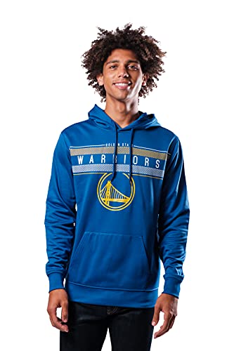 NBA Herren Fleece Hoodie Pullover Sweatshirt Poly Midtown, Herren, Midtown Hoodie,GHM1461F-GW-Medium, blau, Medium von Ultra Game