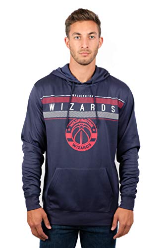 NBA Herren Fleece Hoodie Pullover Sweatshirt Poly Midtown, Herren, Midtown Hoodie,GHM1461F-WW-Large, blau, Large von Ultra Game