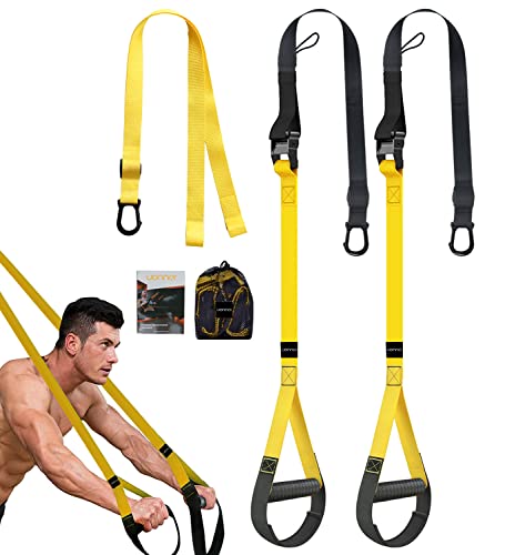 UONNER Suspension Trainer Kit Sling Training Strap System Bodyweight Home Resistance Kit with Handles Fitness Trainer von UONNER