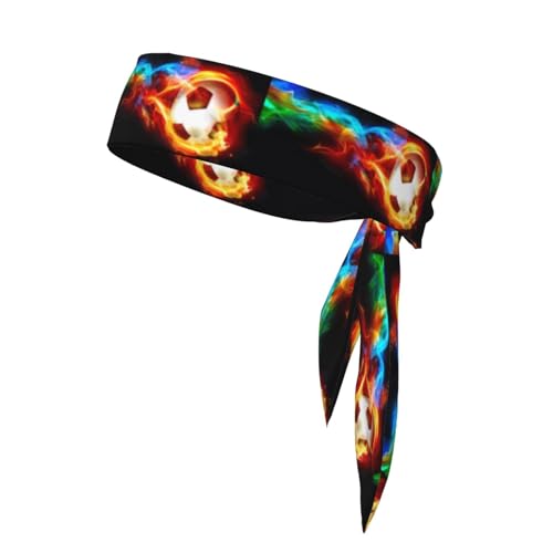 Fire Dragon Roll-Fußball-Stirnband, unisex, verstellbar, wendbar, für Outdoor-Sport, Freizeit, Yoga, Yoga von UPIKIT