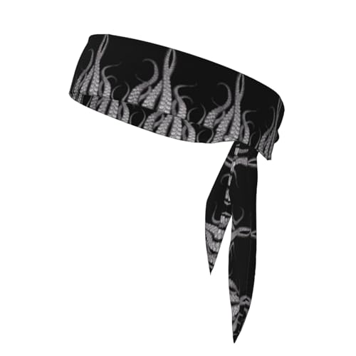 Oktopus-Tentakel, Unisex, verstellbares Stirnband, Krawatte, wendbares Stirnband für Outdoor-Sport, Freizeit, Yoga, Sport von UPIKIT