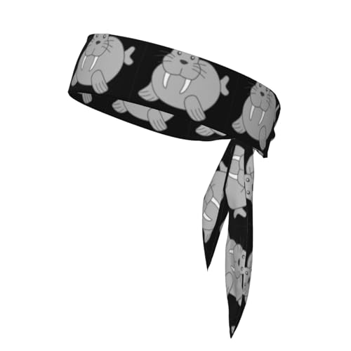 Walrus Verstellbares Unisex-Stirnband, wendbares Stirnband für Outdoor-Sport, Freizeit, Yoga, Yoga von UPIKIT