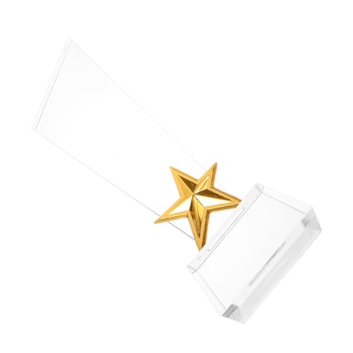UPKOCH Siegertrophäe Basketballtrophäe Wettkampftrophäe Kindergarten Abschlusstrophäe Sterntrophäe Kristalltrophäe Partytrophäe Stehender Kristallpreis Transparent von UPKOCH