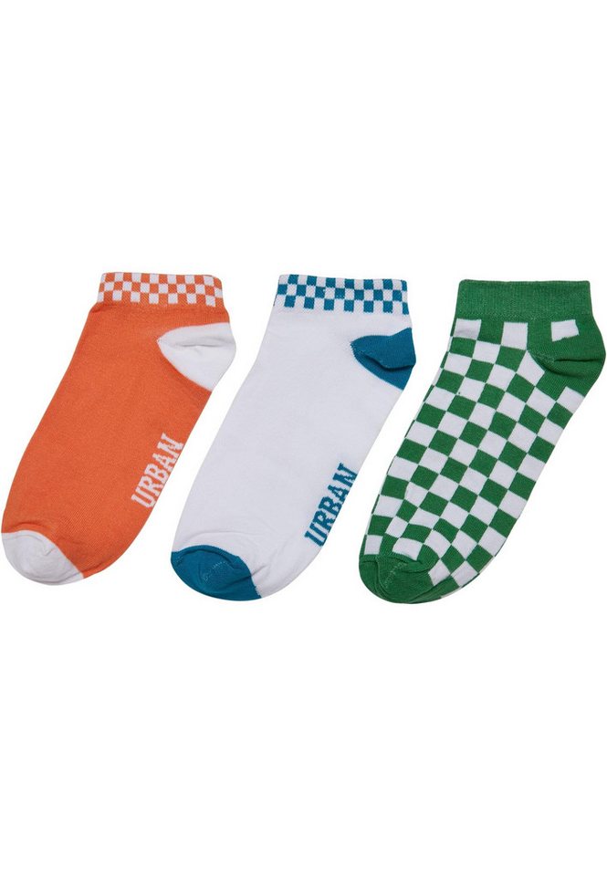 URBAN CLASSICS Freizeitsocken Unisex Sneaker Socks Checks 3-Pack (1-Paar) von URBAN CLASSICS