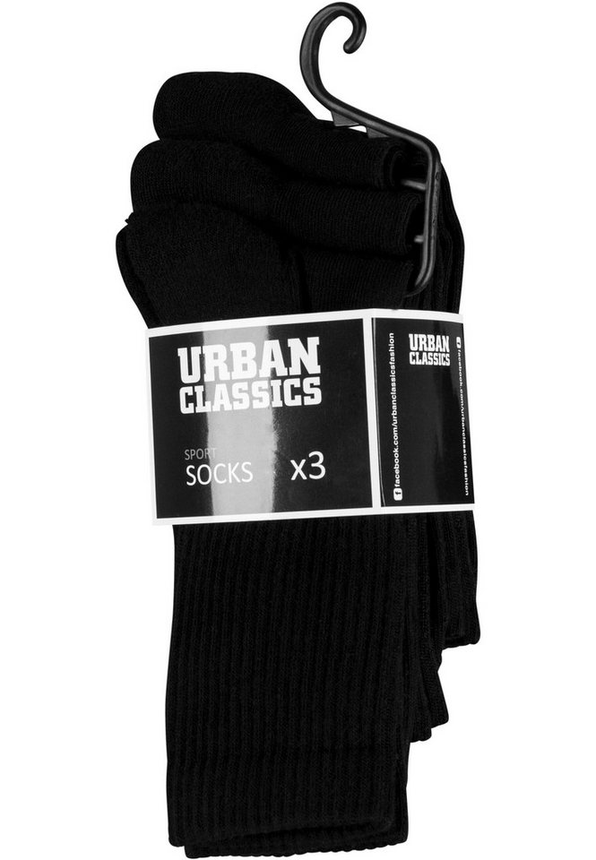 URBAN CLASSICS Strümpfe Urban Classics Unisex Sport Socks 3-Pack (1-Paar) von URBAN CLASSICS