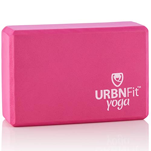 URBNFit YogaBlock – feuchtigkeitsbeständiger, hochdichter EVASchaumstoffBlock – verbessert das Gleichgewicht und die Flexibilität, perfekt für Zuhause oder das Fitnessstudio – inklusive von URBNFit