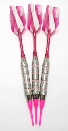 Cabrio Puurfect Pink Soft Tip Darts für Damen – 16 Gramm – mit Bonus-Upgrade-Kit von US Darts