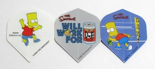 US Darts 3 Sets (9 Flights) Simpsons Bart Homer Duff Standard-Dart-Flights – Kollektion 3 von US Darts