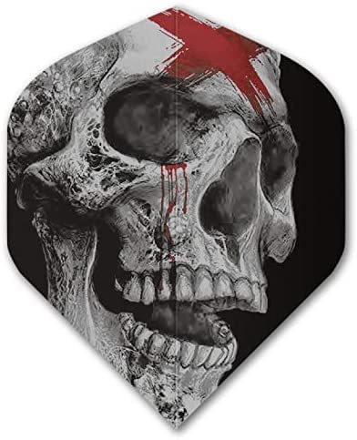 US Darts Alchemy Dead Skull Standard-Dartflights, 9 Flights, 100 Mikrometer, 3 Sets von US Darts