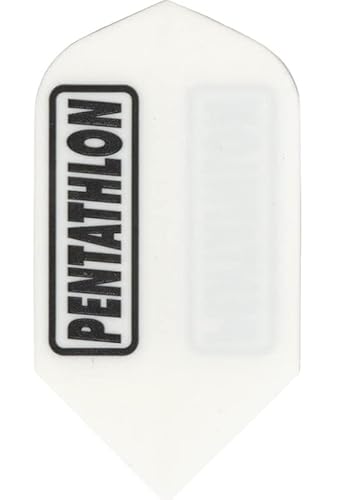US Darts Pentathlon Dart-Flights, schmal, 100 Mikron #45, Weiß, 3 Sets (9 Flights) von US Darts