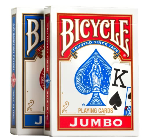 US Playing Card 1004949 - Bicycle Rider Back Jumbo Index, Kartenspiel, 2 Pack von Bicycle