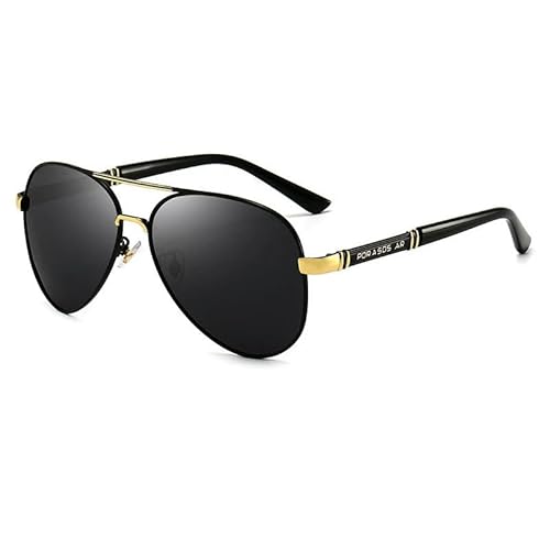 USADRETTYK Faltbare Sonnenbrille Klassische Sonnenbrille Für Männer Frauen Sonnenbrillen Modetrend Brillen-Gold Schwarz-Wie Show von USADRETTYK