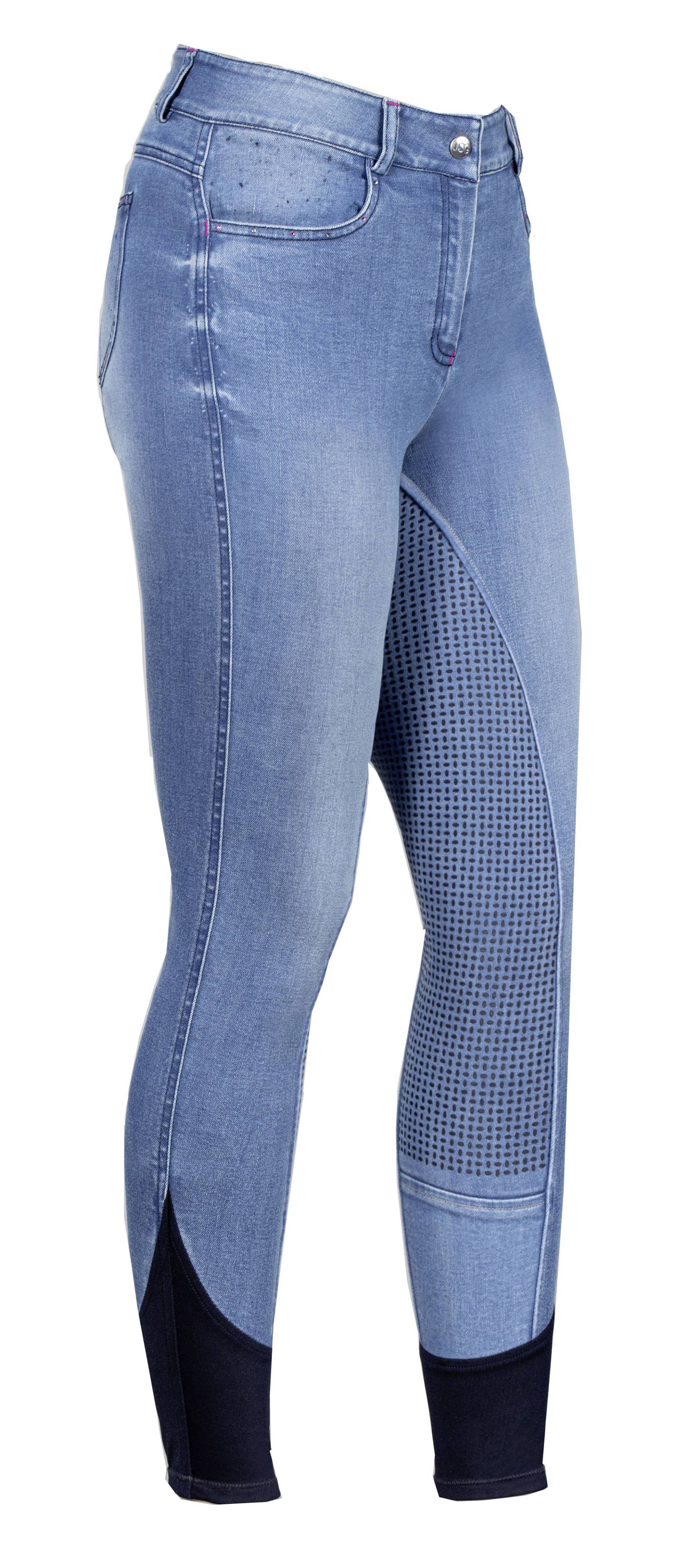 Jeansreithose Kimberly, Top-Grip Vollbesatz, elast. Beinabschluss von USG