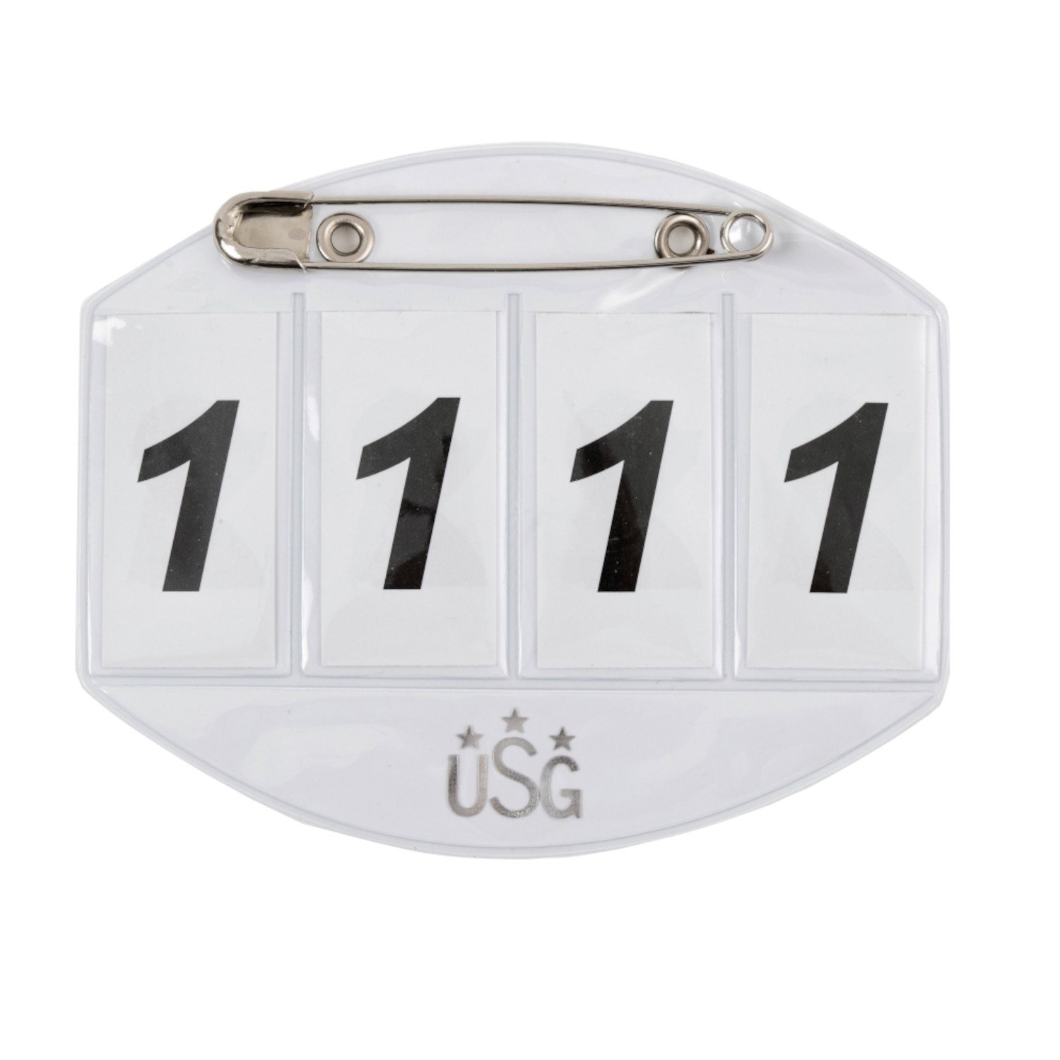 USG Startnummer, 4stellig mit Sicherheitsnadel von USG