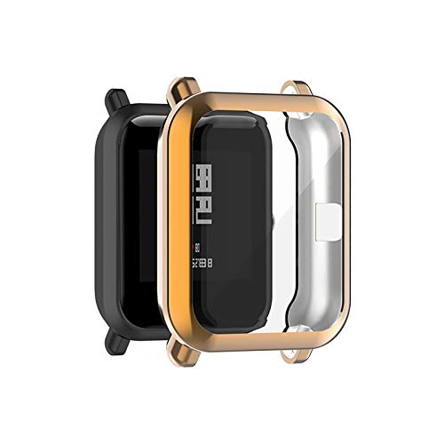 USIRIY Schutzhülle für Amazfit GTS 2 Mini, TPU Weiche Silikon Hülle Stoßfeste Abdeckung Anti Scratch Schutzhülle für Huami Amazfit GTS 2 Mini Smartwatch (Gold) von USIRIY