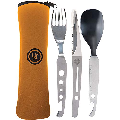 UST Utilitensil Set with Stainless Steel Multi-Functional Utensils and Carry-Case for Your All-in-One Camping, Backpacking or Outdoor Emergency Needs von UST