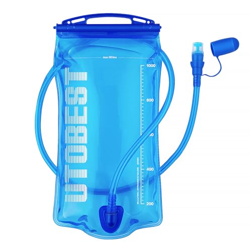 UTOBEST Trinkblase 1L/1,5L/2L/3L Wasserblase für Trinkrucksack, BPA-frei Auslaufsicher Wasserreservoir für Laufen, Wandern, Radfahren von UTOBEST