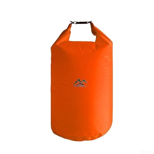 UTTASU Praktischer wasserdichter Aufbewahrungstasche, ideal zum Wandern, Camping, Kajakfahren, Angeln (glänzendes Grün), Wie abgebildet, Orange 10L von UTTASU