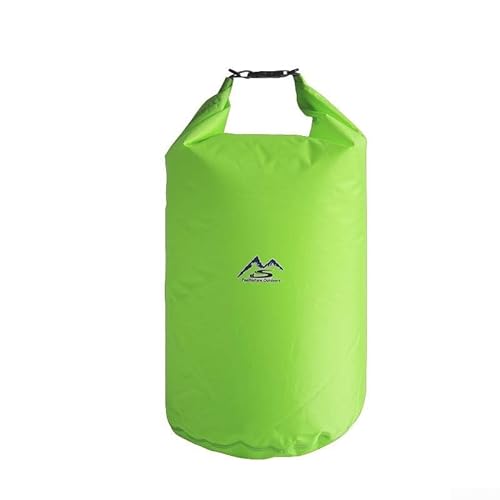 UTTASU Praktischer wasserdichter Aufbewahrungstasche, ideal zum Wandern, Camping, Kajakfahren, Angeln (glänzendes Grün), Wie abgebildet, Shiny Green 10L von UTTASU
